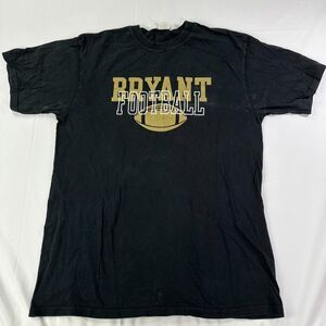 Champion Bryant University Bulldogs Football T-Shirt Men's Large Black NCAA